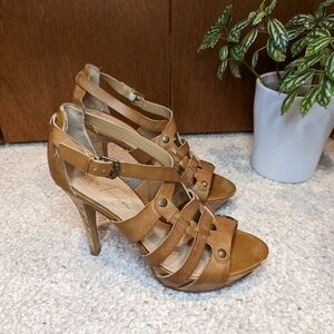Marc Fisher Creek Heeled Leather Sandals